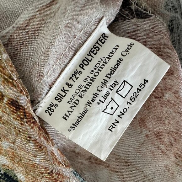 Love Kyla Tank Dress Size S Silk Blend Seo Iris Embroidered Hi Lo - Picture 5 of 8